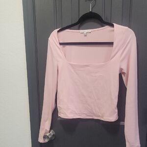 Forever 21 Light Pink Long Sleeve Top